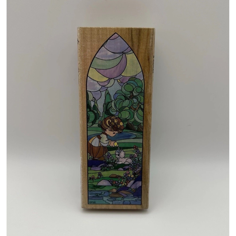 Stampendous Precious Moments Chapel UY006 Anoint Psalm 23:5 Rubber Stamp New 90s